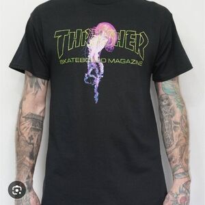 Unisex Thrasher Skateboard T shirt - Size Small Great Condition